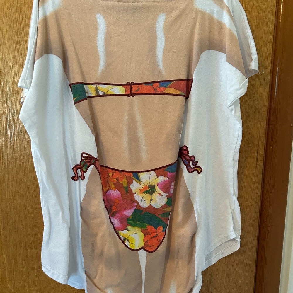 Women's Multicolor Swim Coverup - Spring Break - Picture 5 of 5